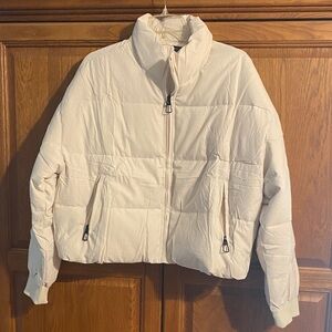 Merokeety Women's Cream Puffer Jacket